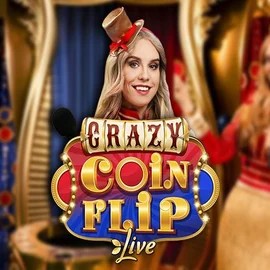 Official Live Casino logo: Crazy Coin Flip by Evolution at N1Bet Casino