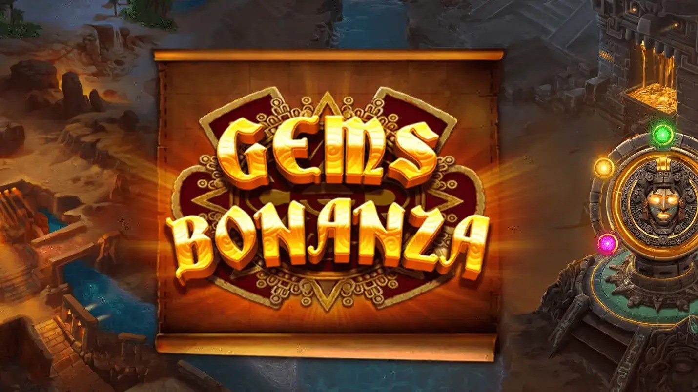 Gems Bonanza slot logo by Pragmatic Play at N1Bet Casino